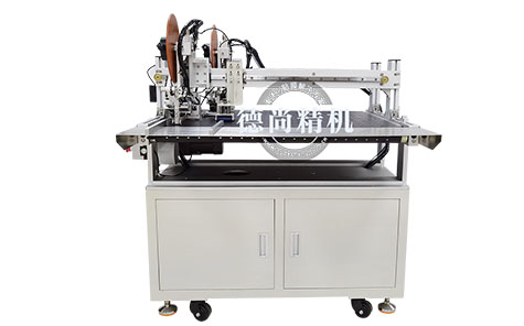 包裝彩盒雙頭全自動(dòng)貼雙面膠機(jī) 德尚制造！